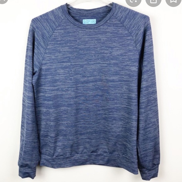 Outdoor Voices Tops - Outdoor Voices Blue Long Sleeve Crew Sweatshirt